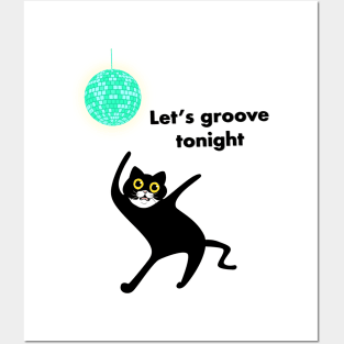 Cat dancing Posters and Art